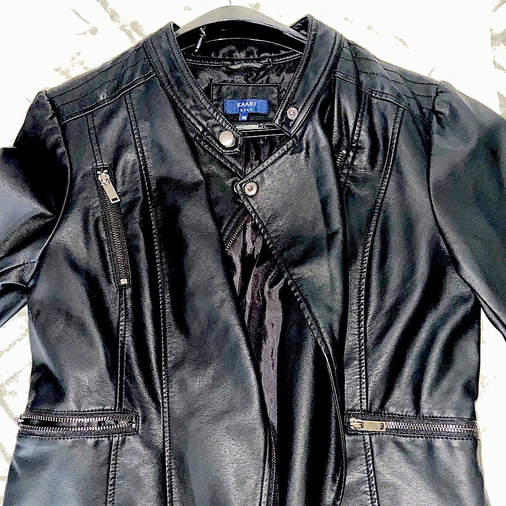 Faux Leather Coat